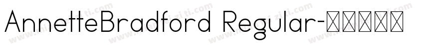 AnnetteBradford Regular字体转换